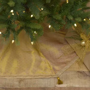 Tinsel Christmas Tree Skirt 48 VHC Brands