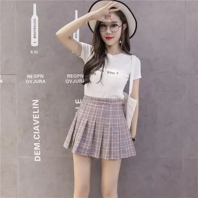 VenusFox High Waist Half Short Tennis Skirt