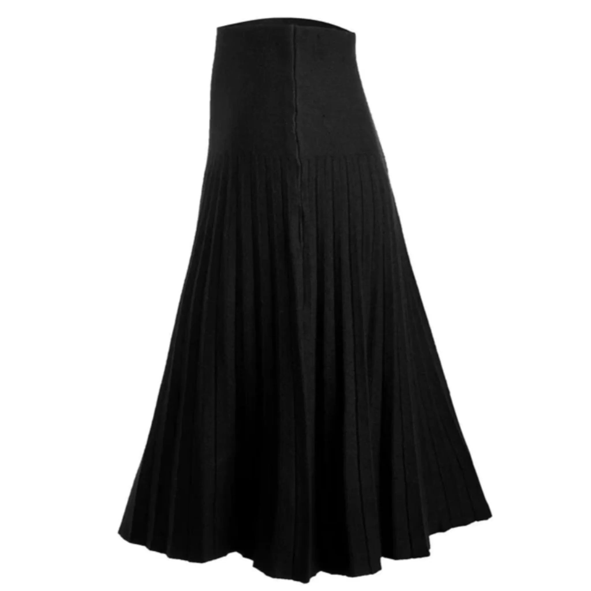 Year Round Pleated Skirt Black by Mia Mod